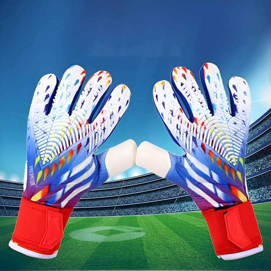 Goalkeeper gloves and football